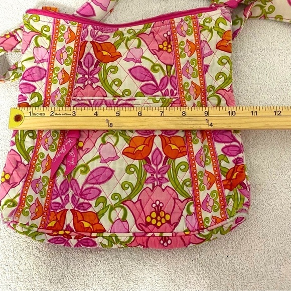 Vera Bradley Retired Lilli Bell 2013 Pink Floral Cross Body Shoulder Bag - Picture 10 of 10